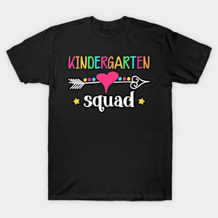 Team Kindergarten Squad Teacher Kids Back To School Gift T-Shirt